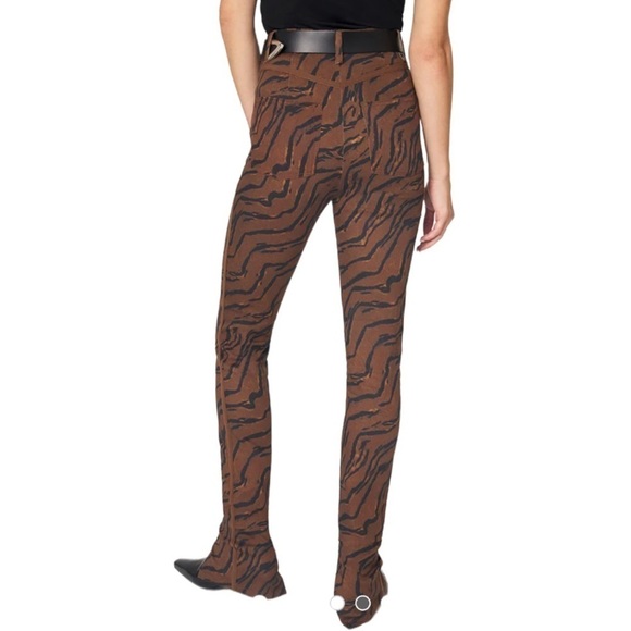 We Wore What Tiger Piped Stiletto Split Hem Iconic Denim Jeans - Picture 4 of 16